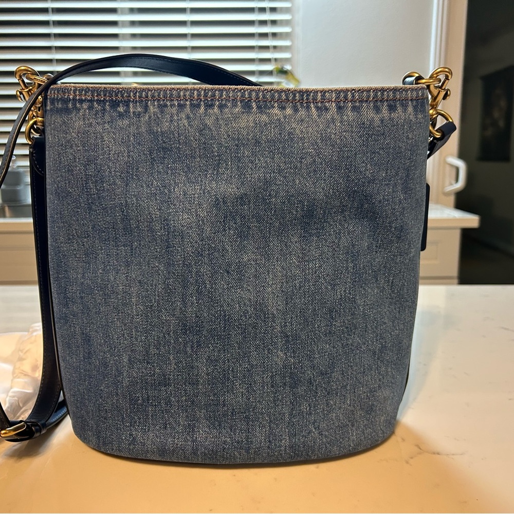 Coach Denim and Leather Shoulder Bag and denim wallet bundle - Picture 7 of 7